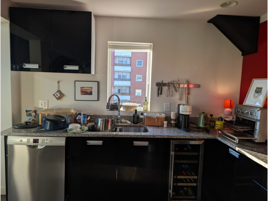 Kitchen backsplash and cabinetry project
